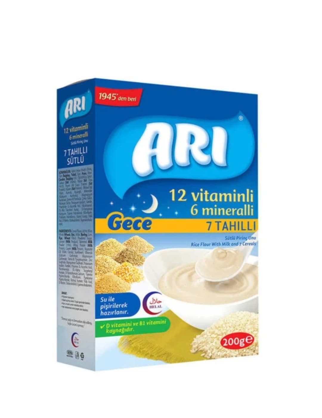 Sütlü 7 Tahıllı Gece Pirinç Unu 200 gr