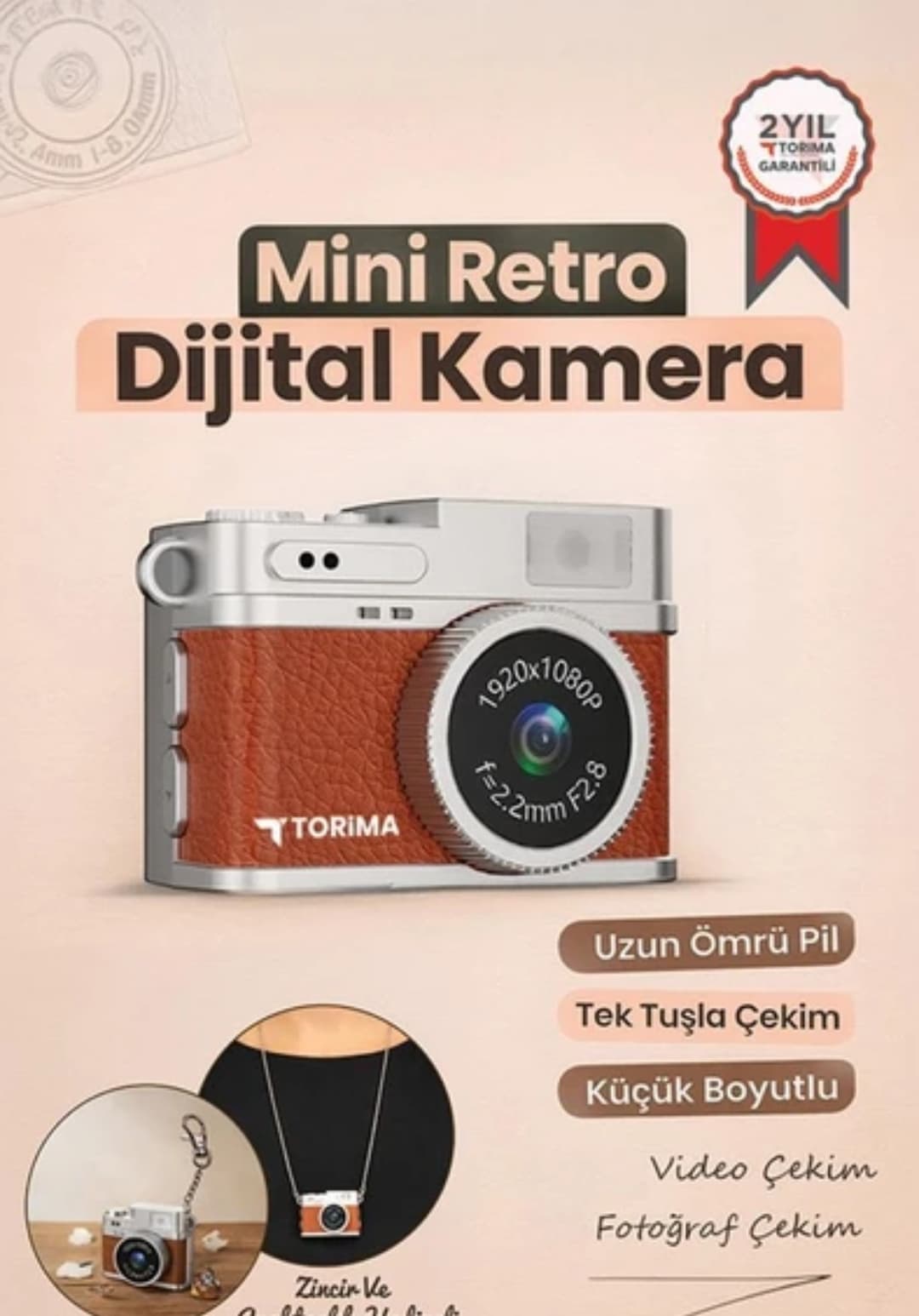 Mini retro digital kamera